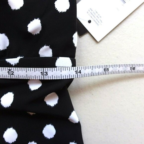 a.n.a. Women's Black/White Polka Dot Tankini Top - Picture 4 of 7